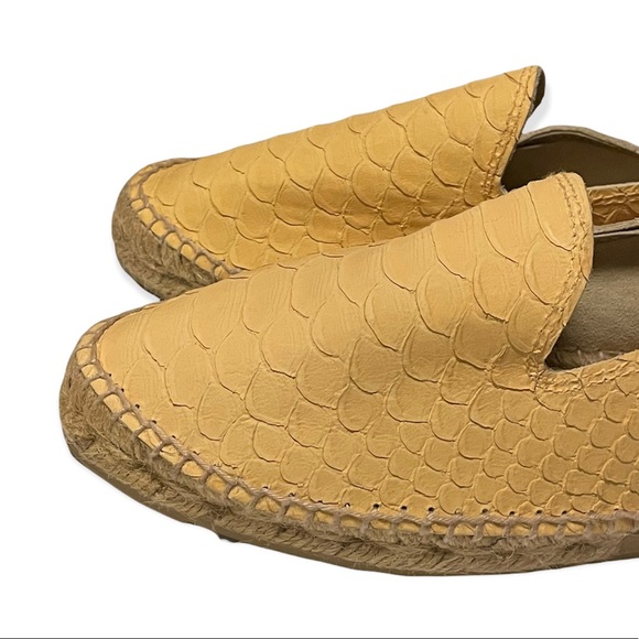 Manebi Women’s Size 38 Yellow Python Espadrilles Shoes - Picture 5 of 7